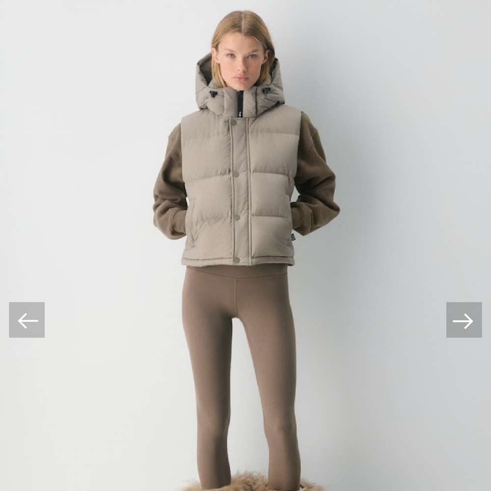 Aritzia The Super Puff Shorty Vest - Sage Green, size small - Picture 7 of 10
